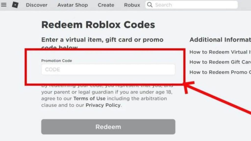 robux promo codes